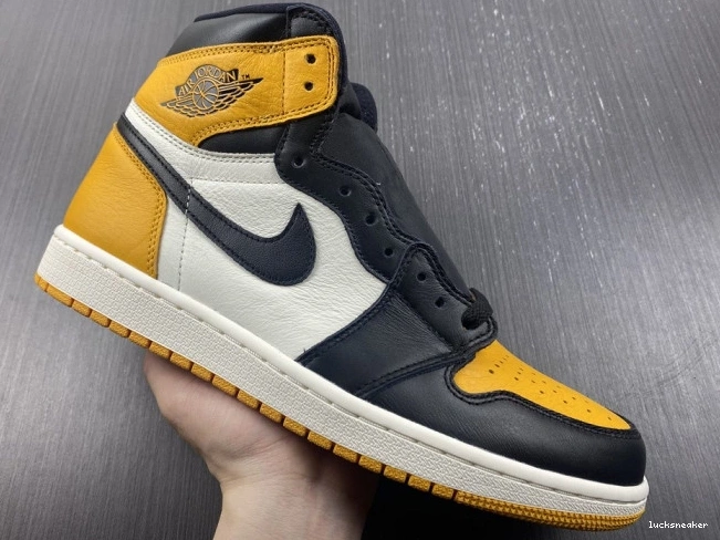 Rep LUCY Yellow High OG Jordan Air Toe 1 555088-711 0823